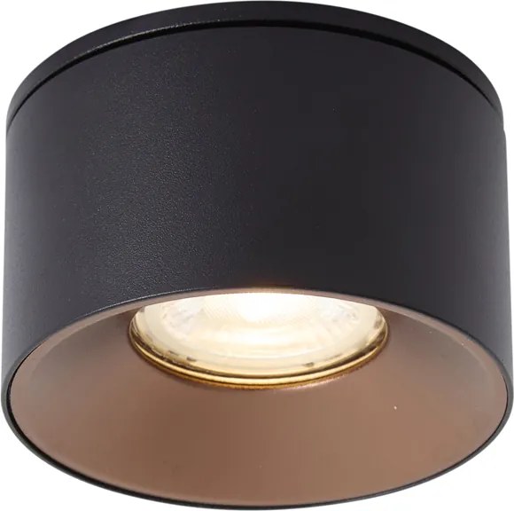 Foco Encastrável Moderno Preto GU10 50mm - Echo