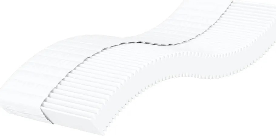 Colchão de espuma 100x220 cm dureza H2 H3 branco
