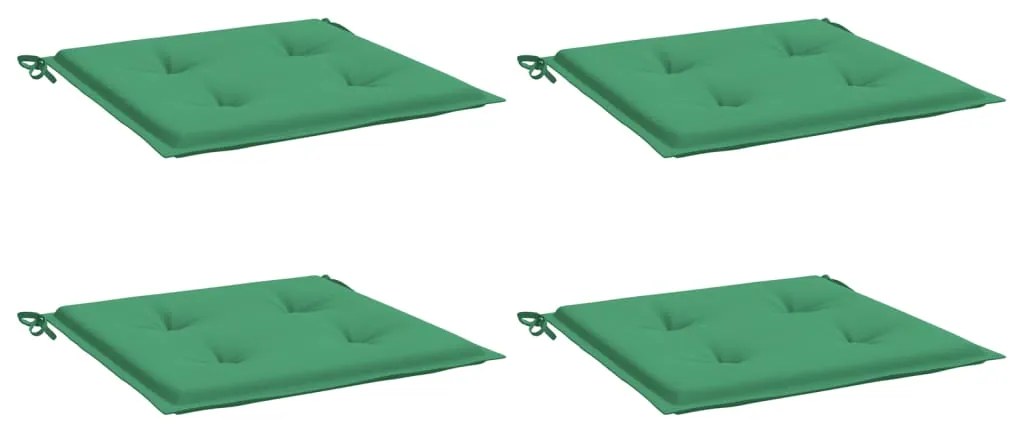 Almofadões p/ cadeiras de jardim 4 pcs tecido oxford verde