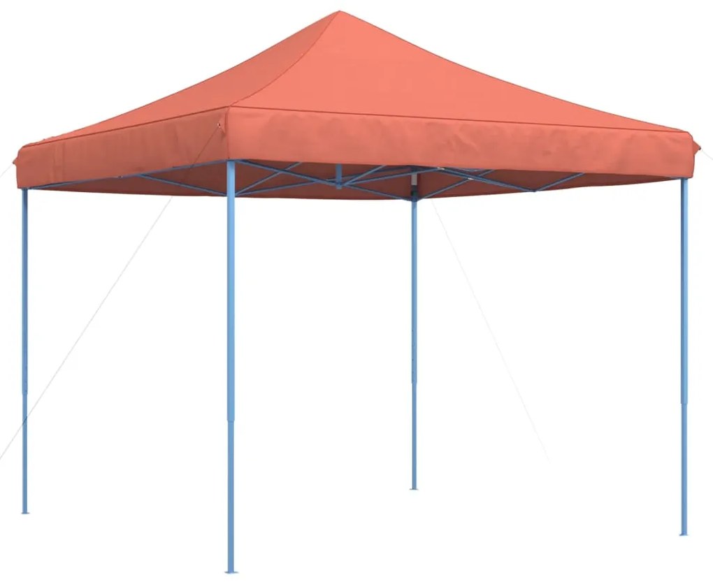 Tenda para festas pop-up dobrável 292x292x315 cm terracotta