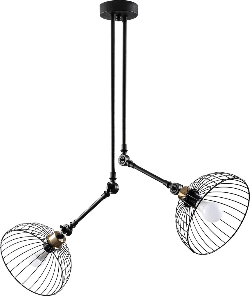Candeeiro de Teto Beybisi – Preto – 83 x 83 cm