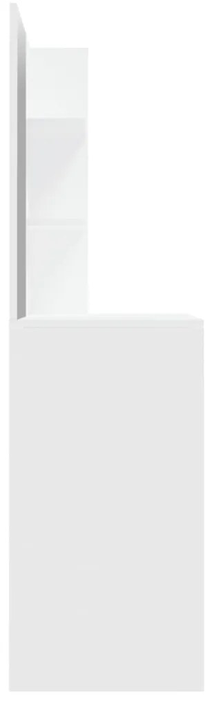 Toucador com espelho 74,5x40x141 cm branco