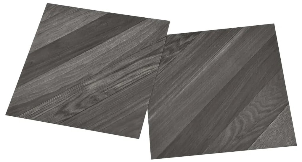 Tábuas soalho autoadesivas 20 pcs 1,86 m² PVC cinzento riscas