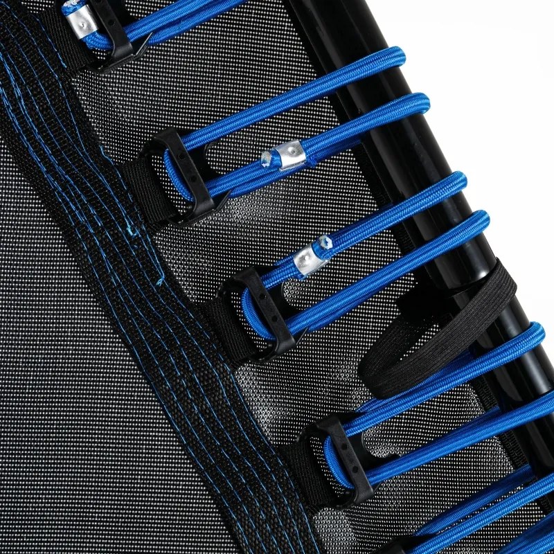 Trampolim Fitness Ø122 Cama Elástica com Guiador Ajustável de 3 Níveis 122-138cm com Capa Protetora e Estrutura de Aço para Interiores e Exteriores Pr