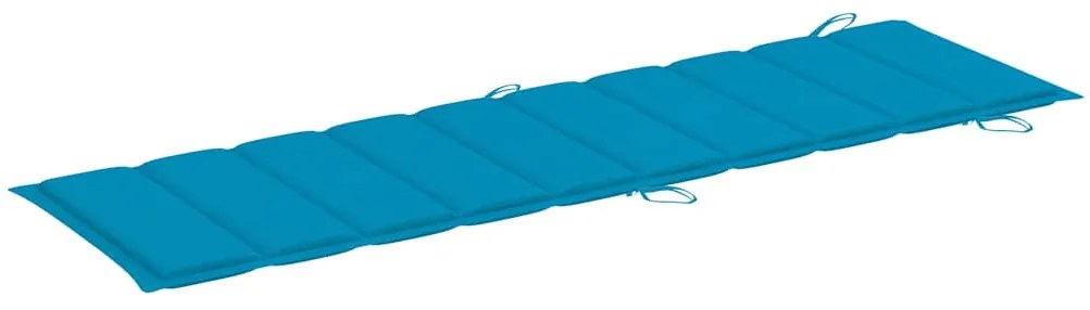 Espreguiçadeiras com mesa e almofadões 2 pcs acácia maciça