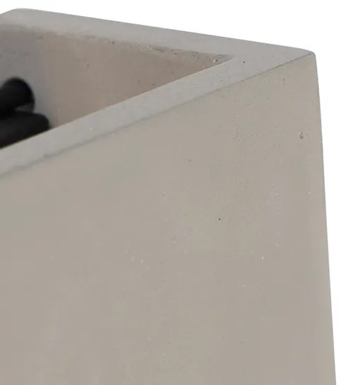LED Candeeiro de parede inteligente em concreto com efeito de luz Incl. WiFi G9 - Meave Industrial