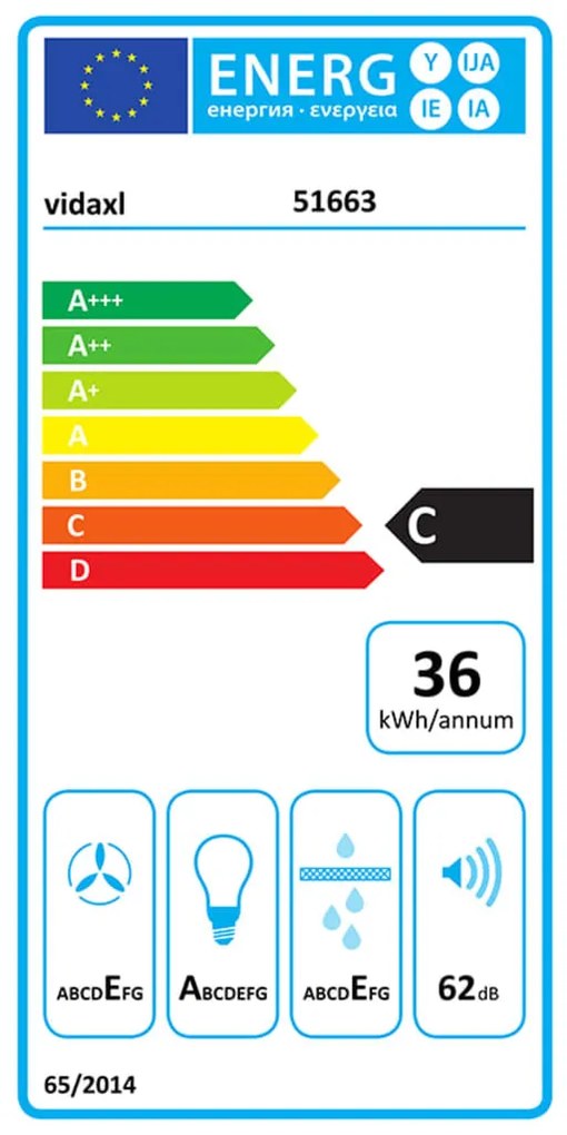 Exaustor com Luzes LED em Inox e Vidro Temperado - Branco - 60cm - Des