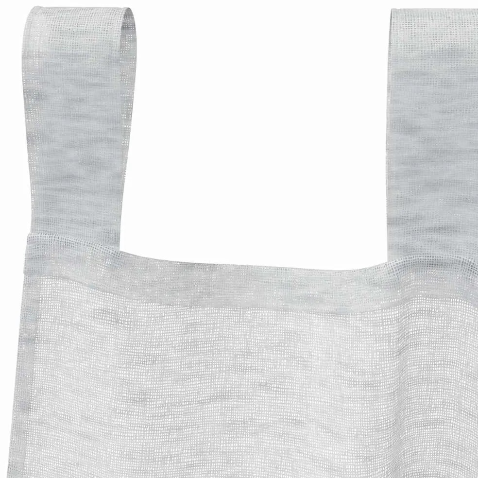 Cortinas 2 pcs Cinzento-claro 140 x 225 cm Poliéster