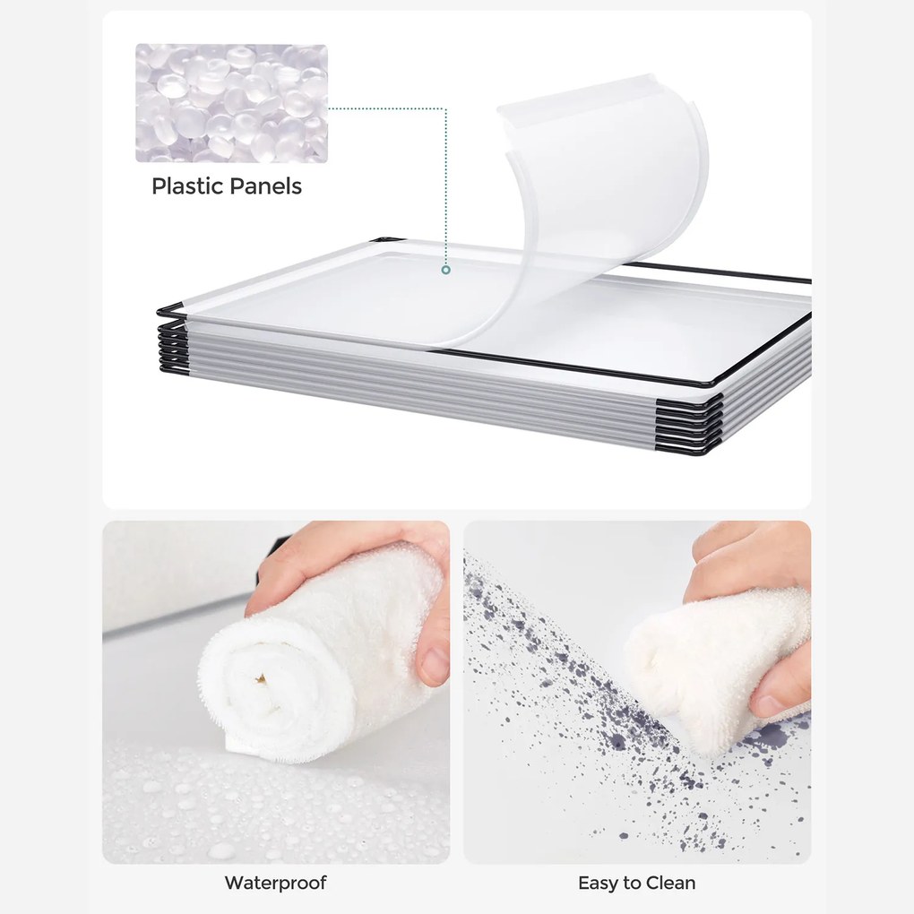 Sistema de prateleiras 125 x 125 x 31 cm encaixáveis 16 cubos Branco