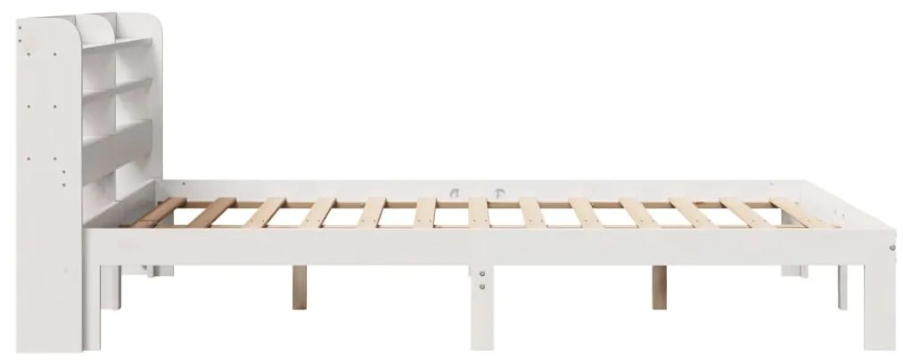 Estrutura de cama c/ cabeceira sem colchão 140x190 cm branco