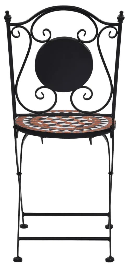 3 pcs conjunto bistro em mosaico azulejos de cerâmica terracota