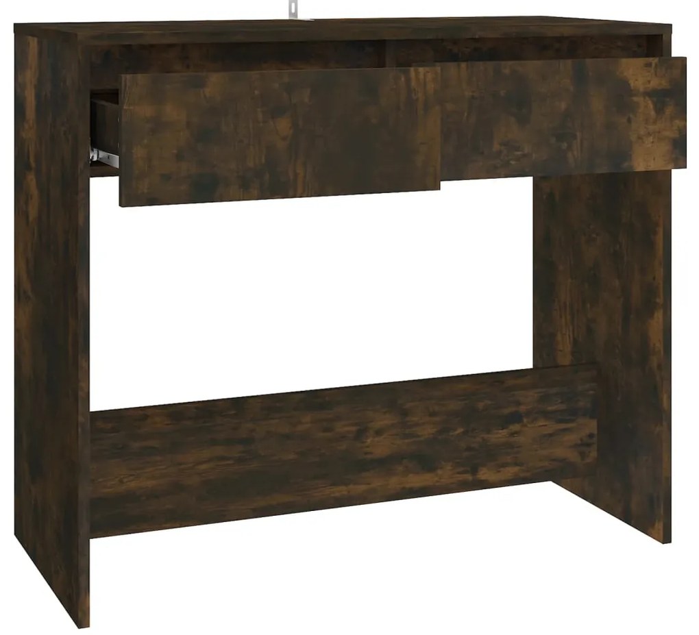 Mesa consola 89x41x76,5 cm derivados de madeira carvalho fumado