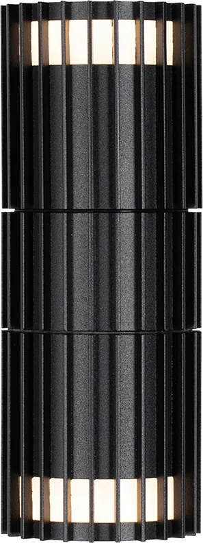 Candeeiro de Parede Exterior Design Preto 2 Luzes IP44 - Boris