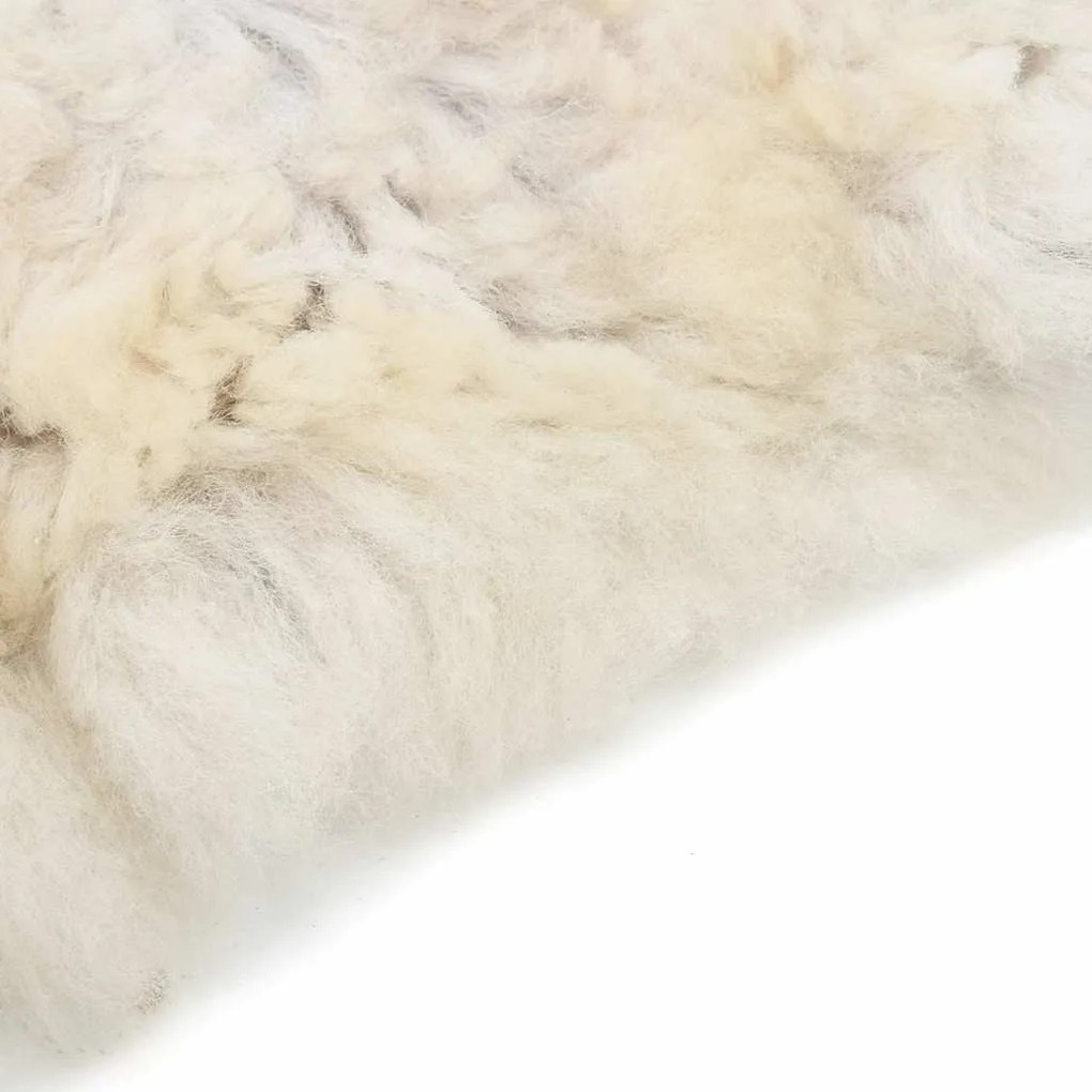 Pele de ovelha (60-70)x(90-100) cm cor creme