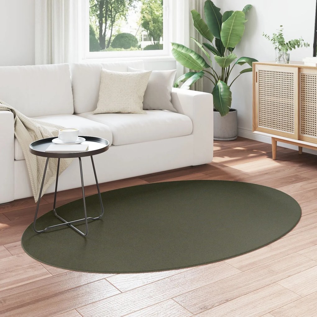 Tapete "HUARTE" Verde Floresta 120x170 cm Oval