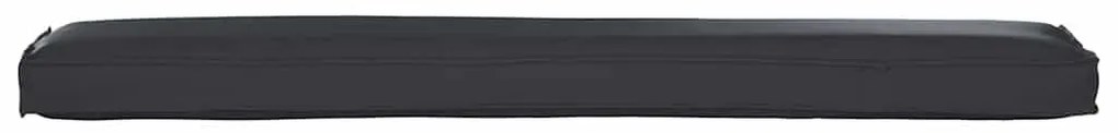 Cushion de Palete para Banco Preto 200x40x8 cm Tecido Oxford