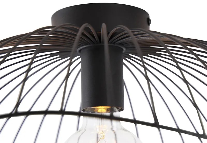 Candeeiro de teto design preto 50 cm - Pua Design