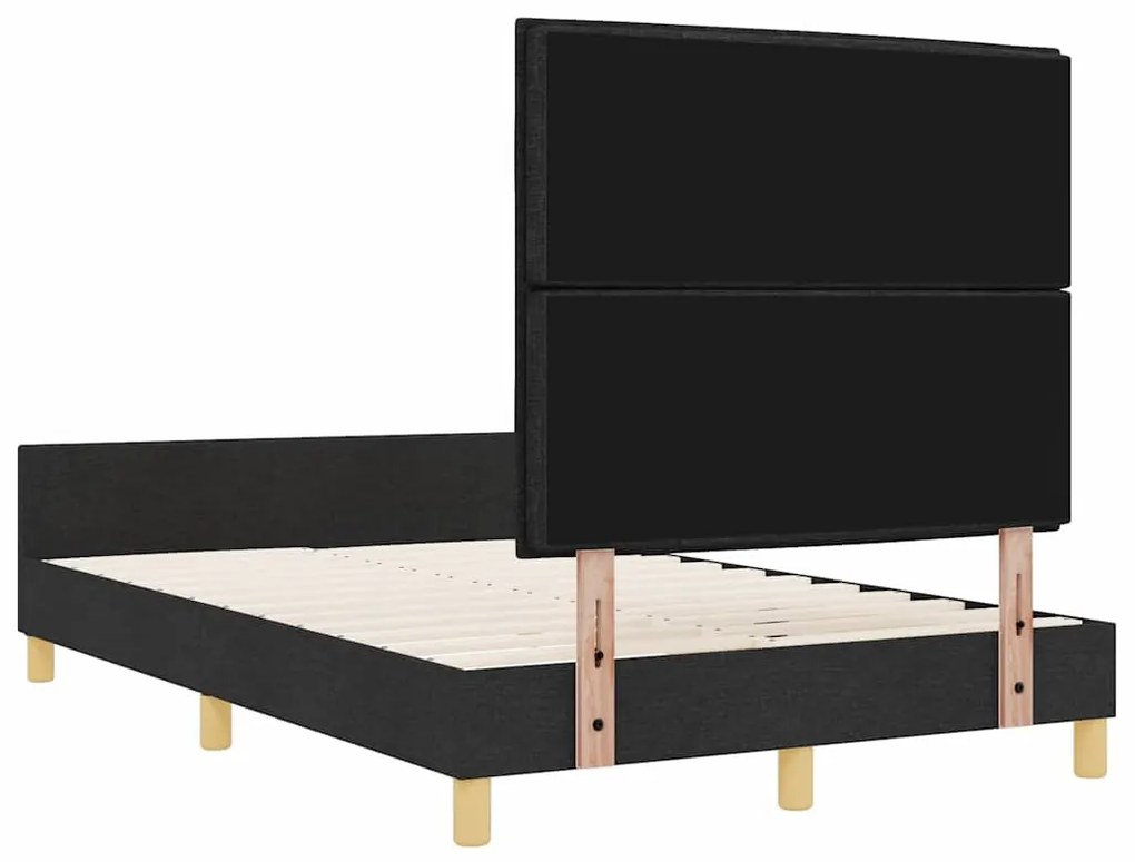 Cama vidaXL Preta 120x200 cm em Tecido