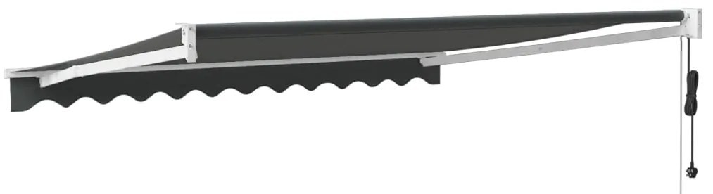 Toldo retrátil automático 3x2,5 m antracite