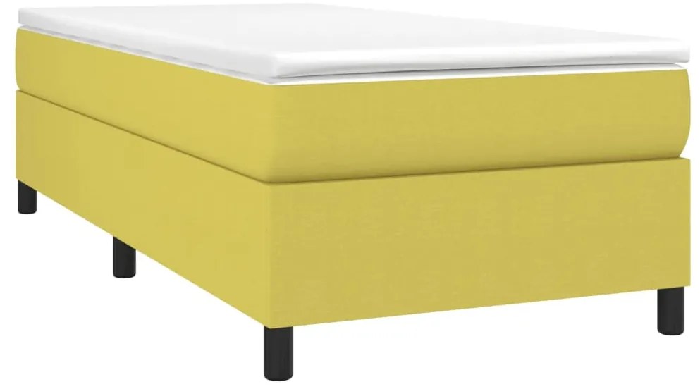 Estrutura de cama 90x190 cm tecido verde
