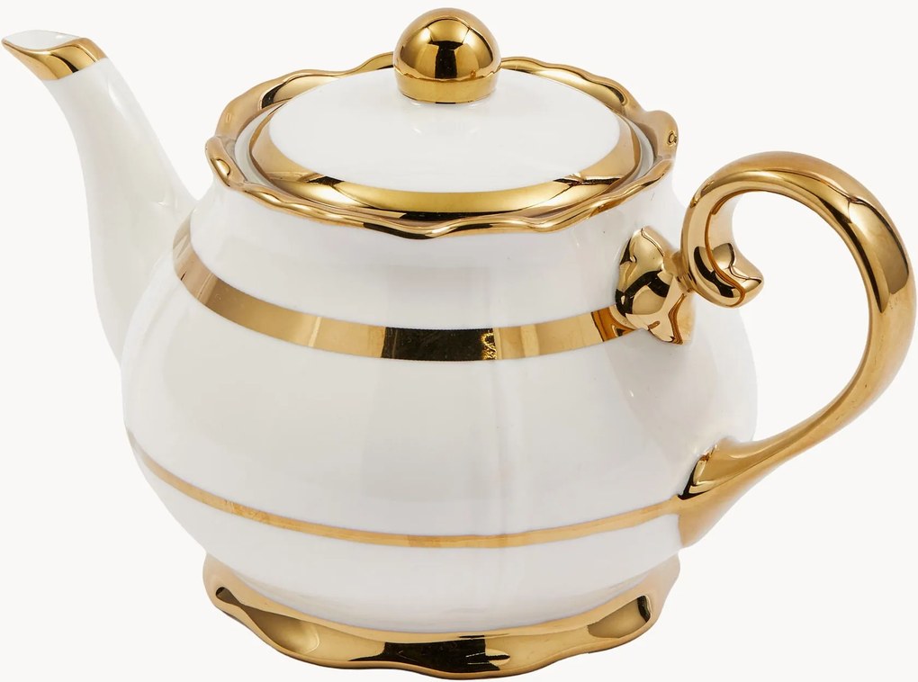 Bule de chá em porcelana Golden, 1 L