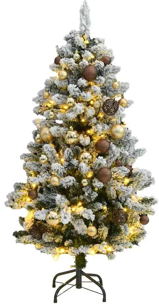vidaXL Árvore Natal artificial articulada c/ 150 luzes LED+bolas 150cm
