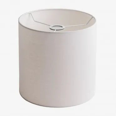 Arlina Tecido Para Abajur Branco & Ø30 Cm - ↑30 Cm - Sklum