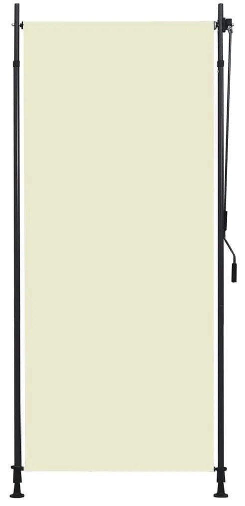 vidaXL Estore de rolo para exterior 100x270 cm creme