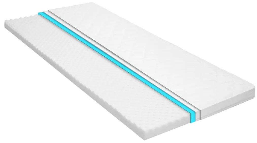 Sobrecolchão 80x200 cm perfil estilo ovo em espuma fria 6 cm