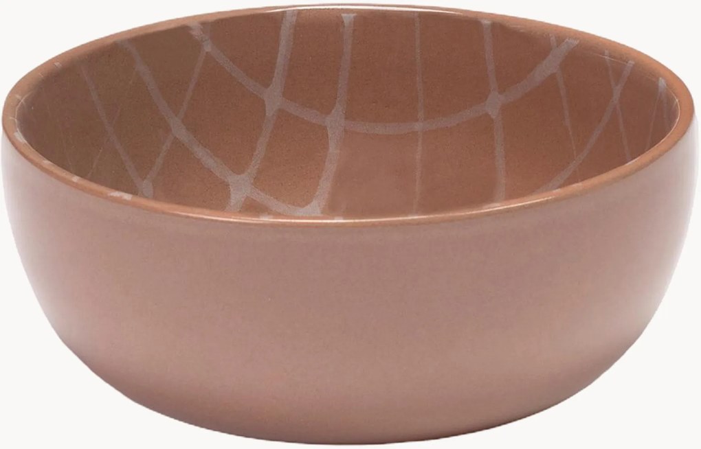 Taças pequenas em porcelana estampada à mão Zuma, conjunto de 2