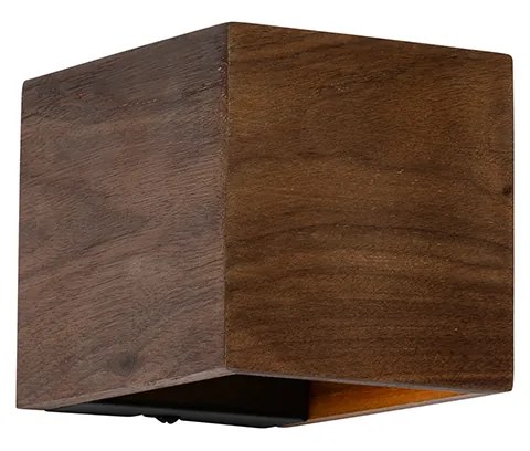 Candeeiro de Parede Inteligente Madeira de Nogueira Incl. Wi-Fi G9 - Transfer