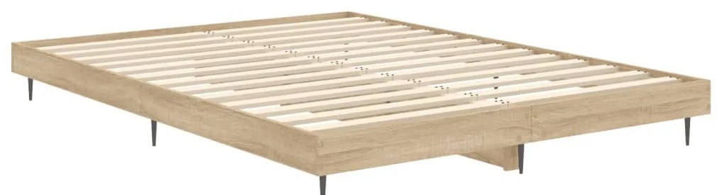 Estrutura cama s/ colchão derivados de madeira carvalho sonoma
