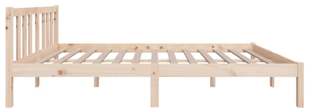 Estrutura de cama sem colchão 120x200 cm madeira maciça