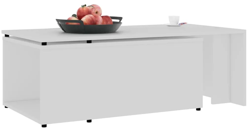 Mesa de centro 150x50x35 cm derivados de madeira branco