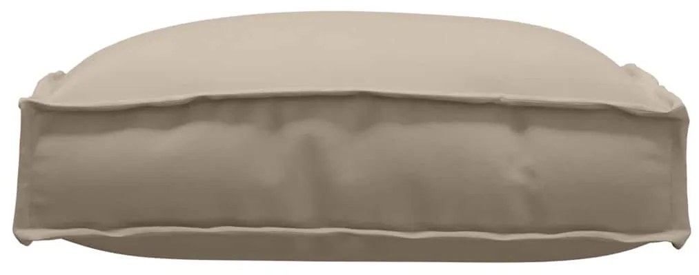 Almofadas de Palete para Assento 4 pcs Taupe 40x40x8 cm em Tecido Oxfo