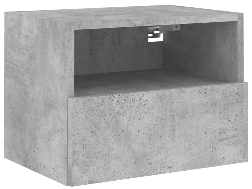 Móveis parede TV 2 pcs 40x30x30 cm deriv. madeira cinza cimento