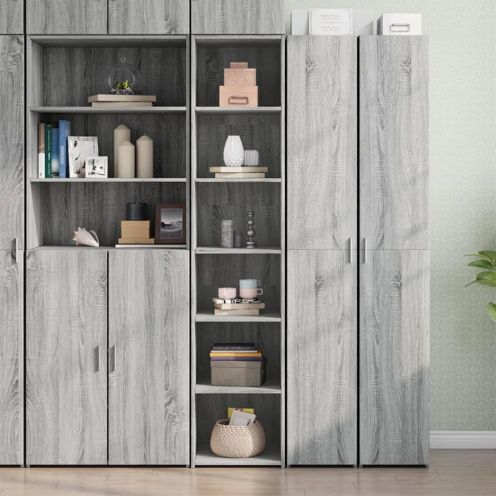 vidaXL Armário alto 40x41x185 cm derivados de madeira cinzento sonoma
