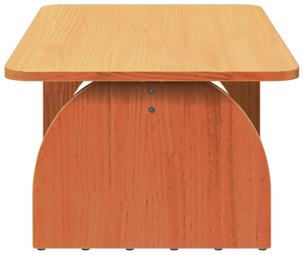Mesa de centro Castanho-mel 80 x 50 x 31 cm