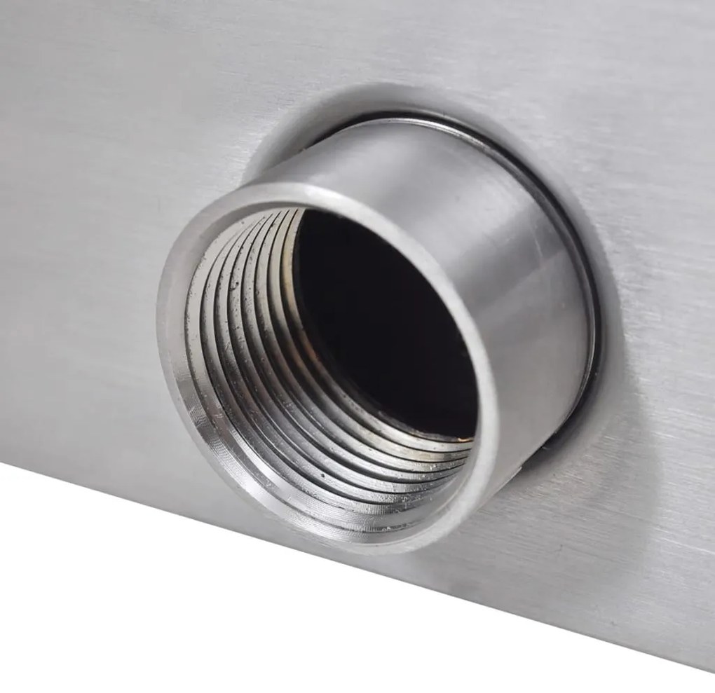 Fonte para piscina retangular 90 cm aço inoxidável
