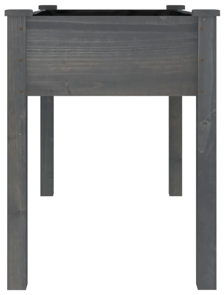 Vaso/floreira c/ forro 118x59x76 cm madeira de abeto maciça