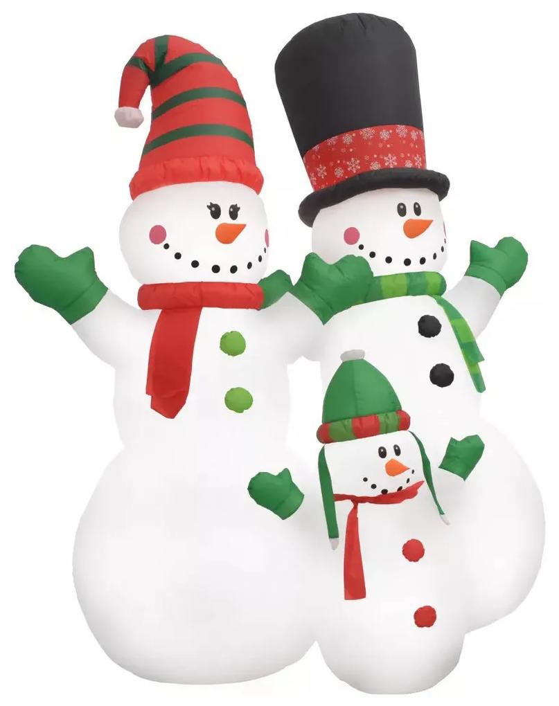 Decorações festivas VidaXL  família de bonecos de neve