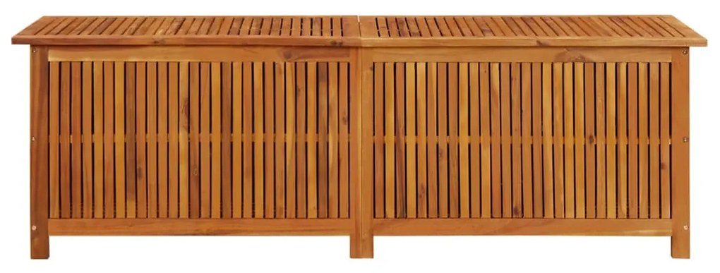 Caixa de arrumação p/ jardim 175x50x58 cm madeira acácia maciça