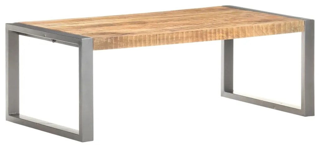 Mesa de centro 110x60x40 cm madeira de mangueira áspera