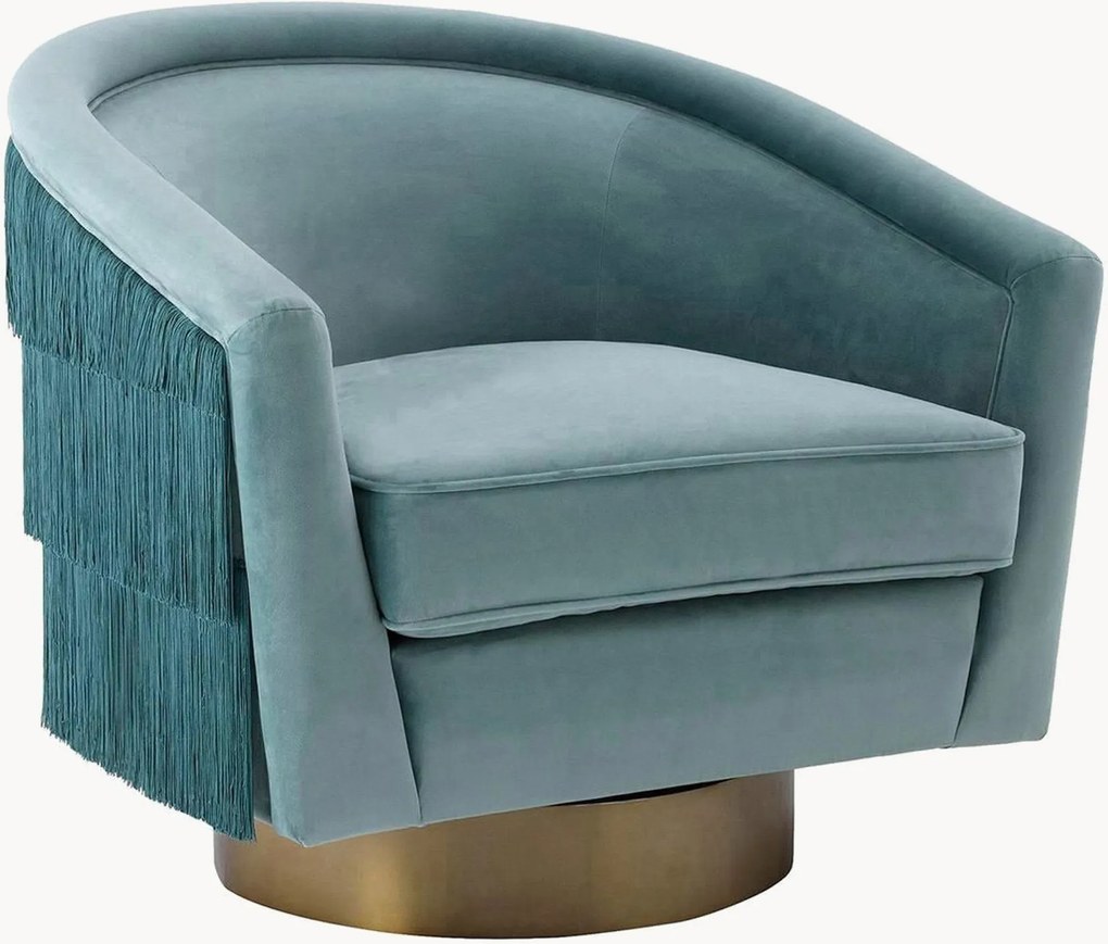 Cadeira giratória em veludo Le Vante