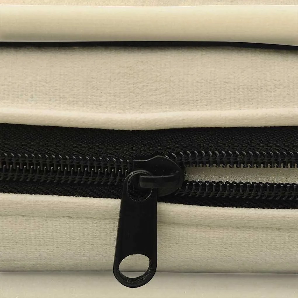 Sofá para cães 67x47x36 cm pelúcia cor creme