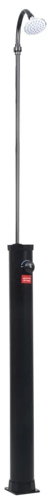 Chuveiro solar de jardim 215 cm 8 L preto