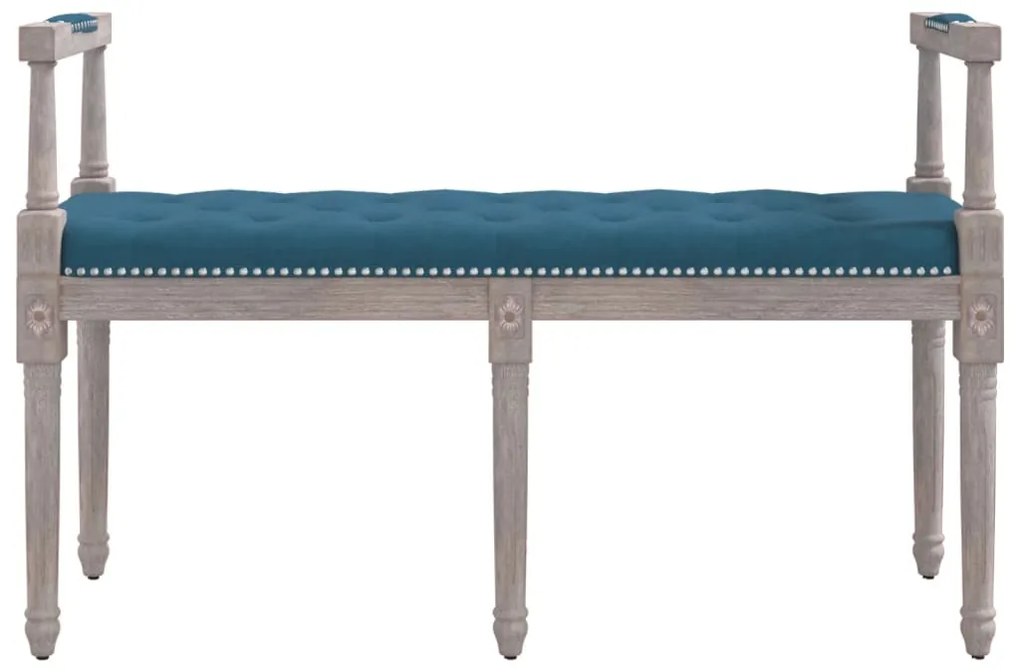 Banco 110x40x70 cm veludo azul