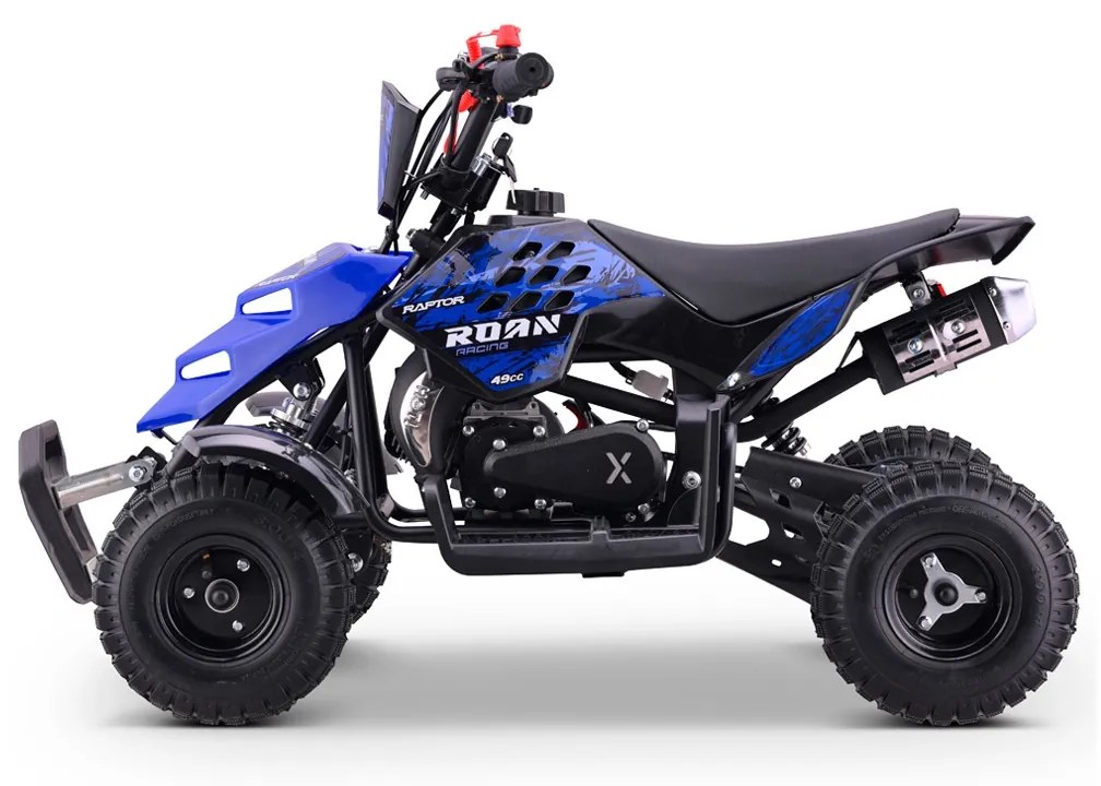 Mini moto 4 gasolina para crianças 49cc Raptor R4 Azul