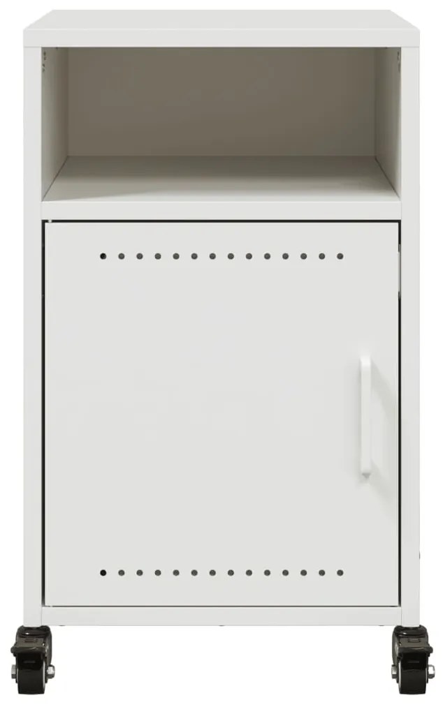 Mesa de cabeceira 36x39x59 cm aço branco