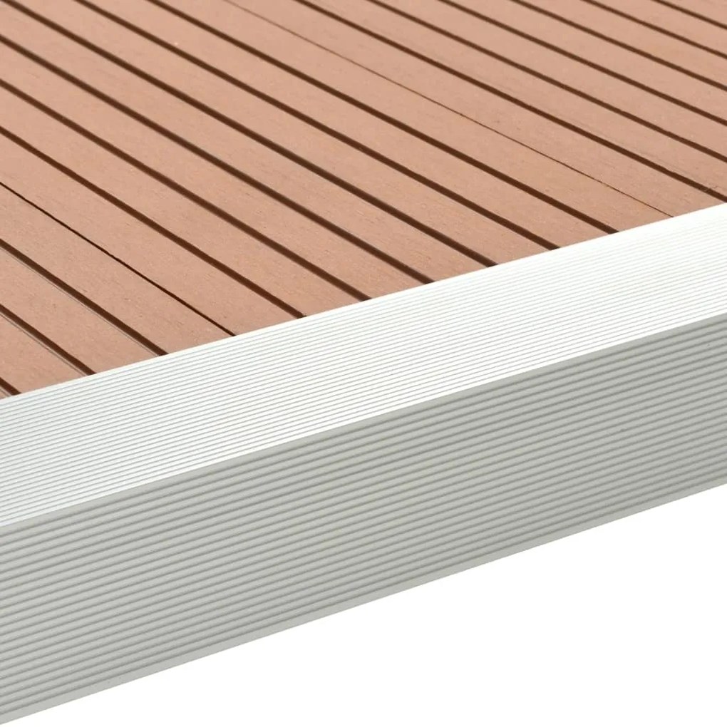 Perfis angulares p/ pavimento em alumínio 5 pcs 170 cm prateado